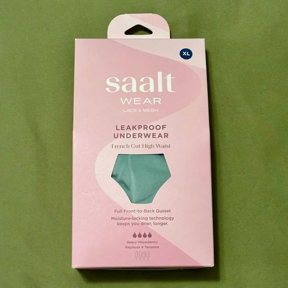 NIB Saalt Leakproof French Cut High Waist Underwear - Picture 2 of 16